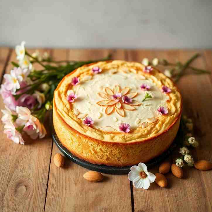 Almond Cake Recipe Floral Semolina Dessert