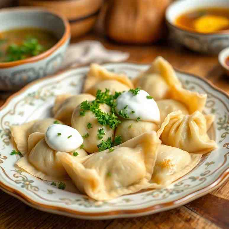 Armenian Manti Dumplings with Yogurt & Broth