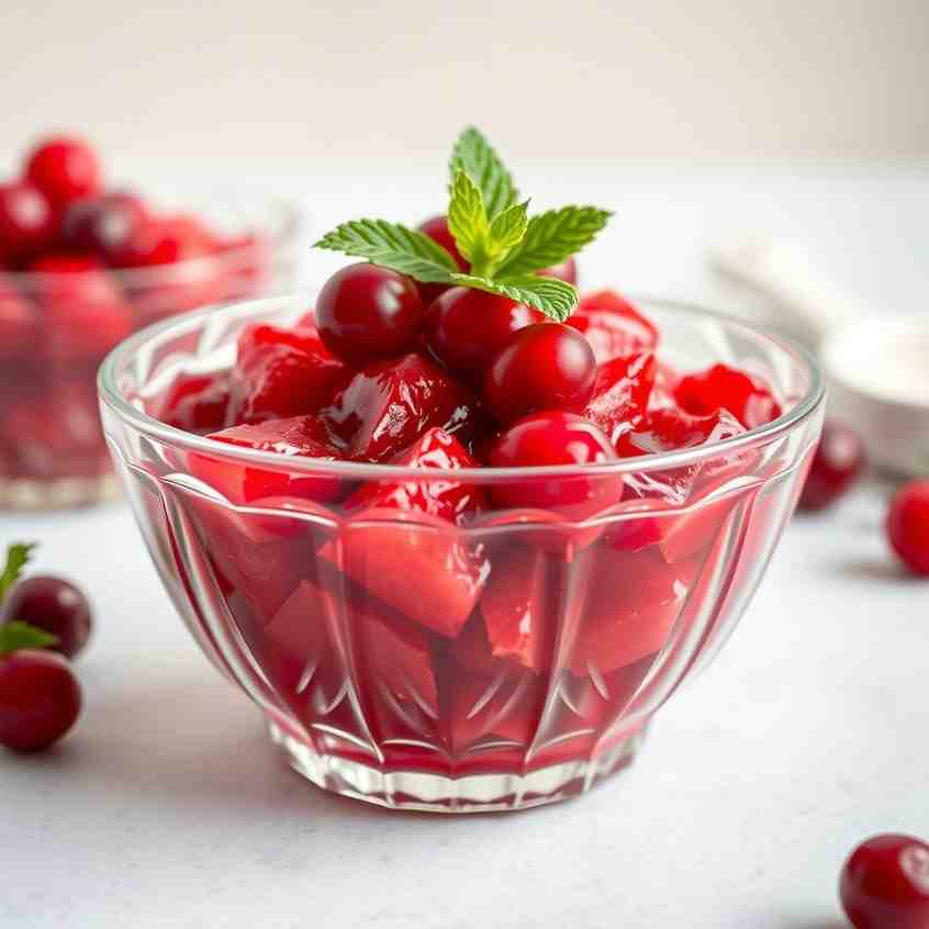 Belarusian Cranberry Kisiel - Holiday Dessert