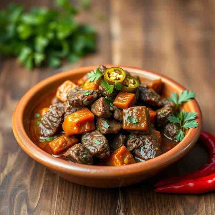 Slow Cooked Beef - Botswanan Chotlho Recipe