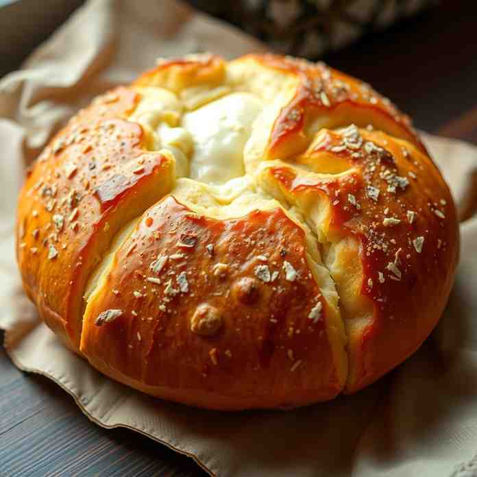 Easy Bulgarian Cheese Bread Recipe (Tutmanik)