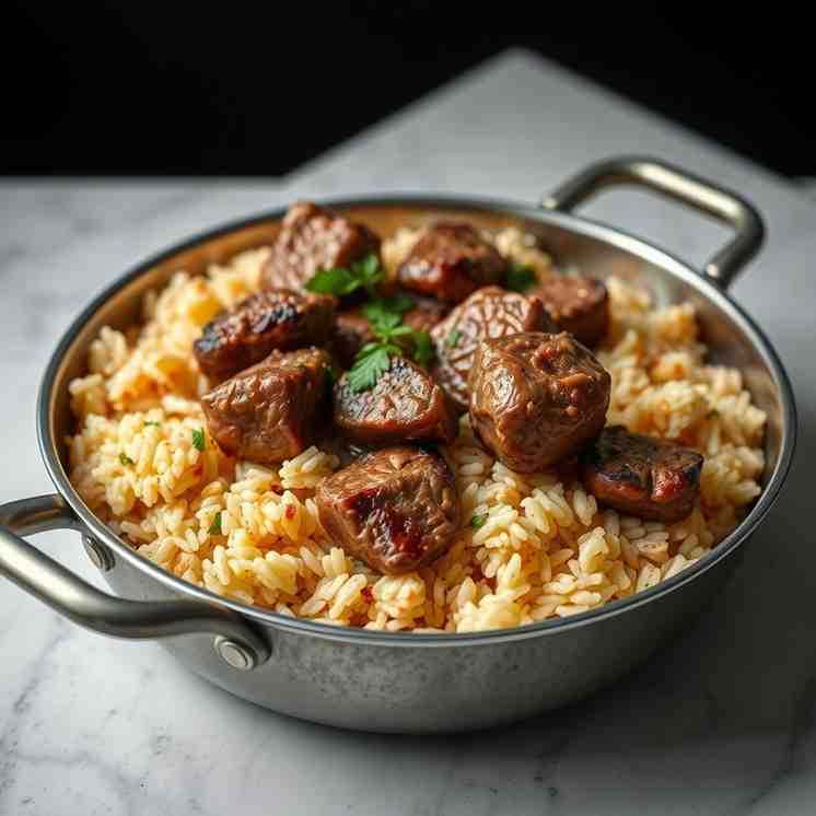 Cypriot Lamb Ttavas - Easy One-Pan Baked Lamb & Rice Recipe