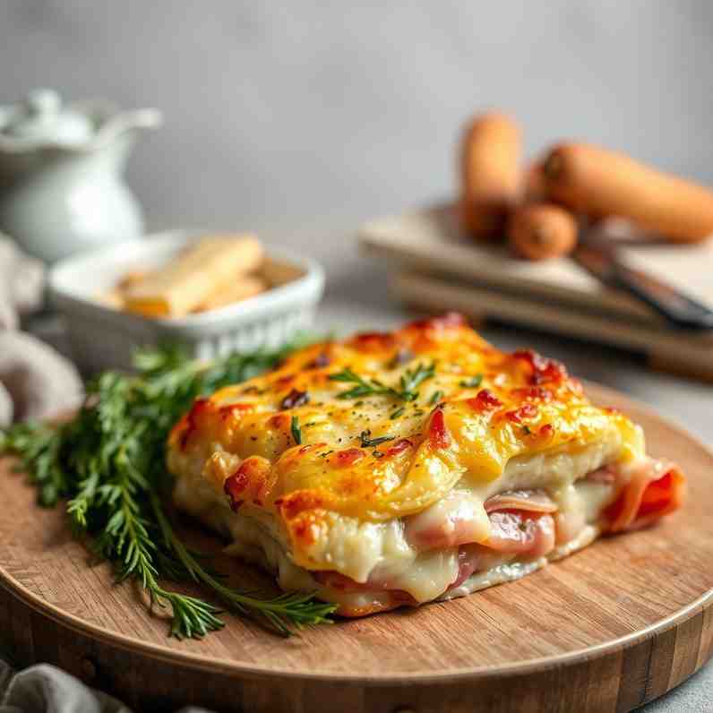 Easy Cheese Bake Recipe - Chicons au Gratin (Ham & Endive)