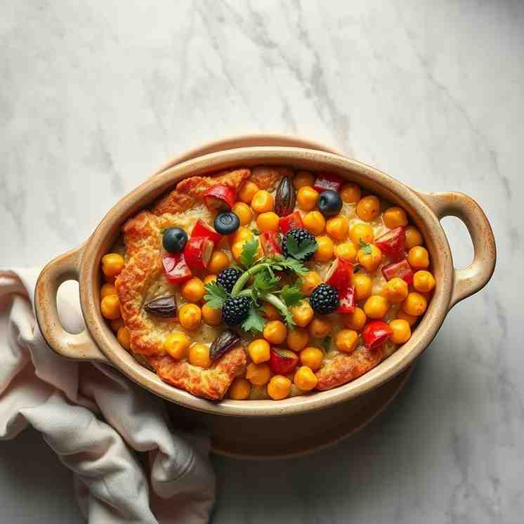 Mediterranean Diet Vegetarian - Easy Karantika Chickpea Bake