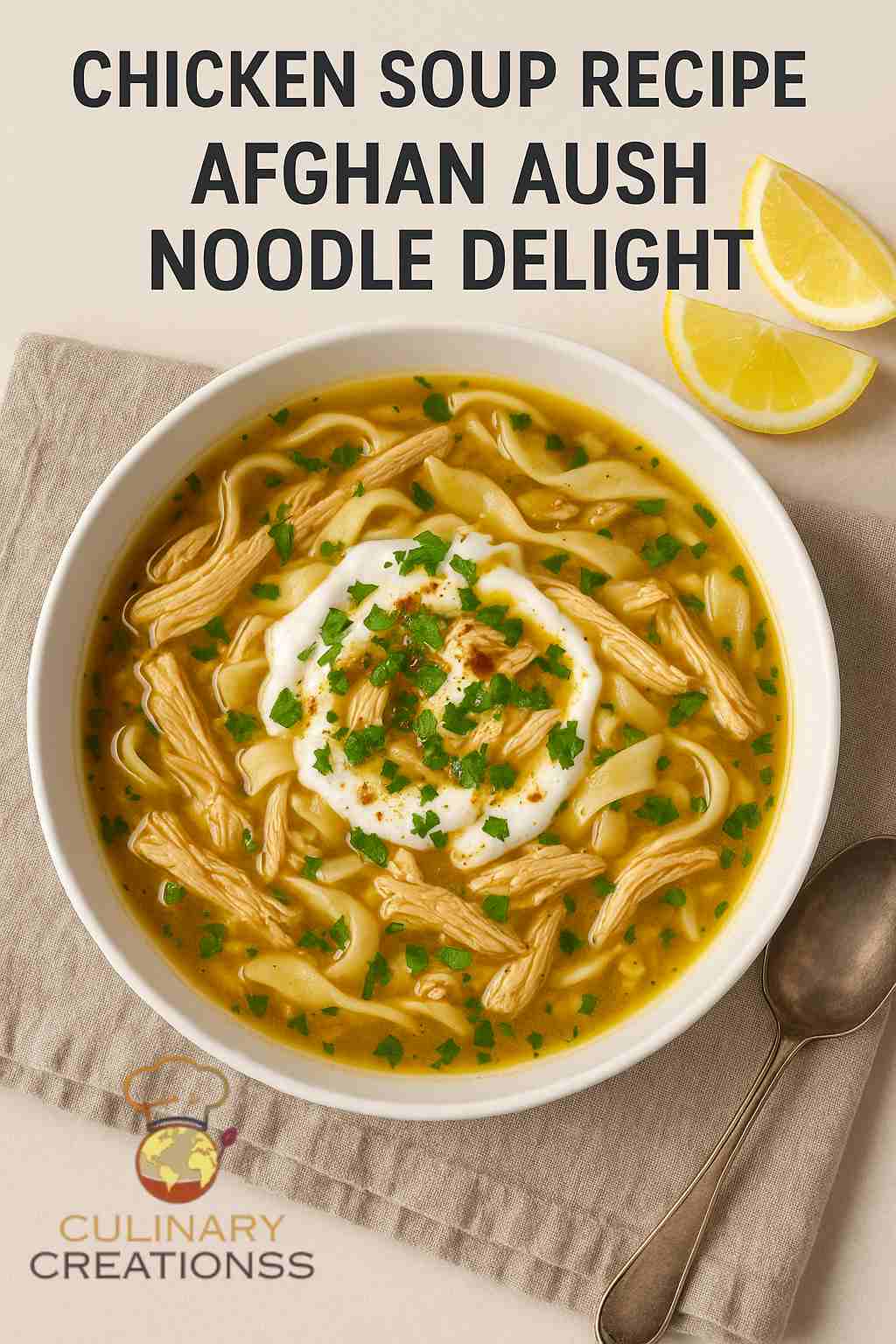 Chicken Soup Recipe: Afghan Aush Noodle Delight – Try It