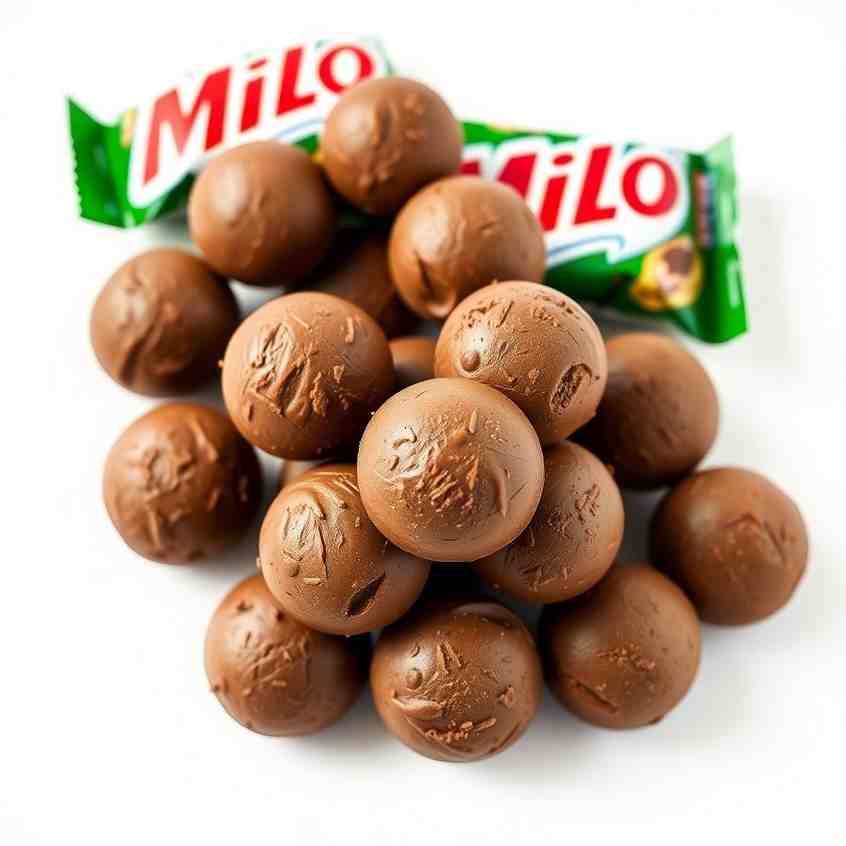 no-bake Milo chocolate balls Recipe