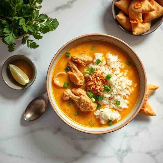 Soto Ayam - Chicken and Rice Soup Recipe
