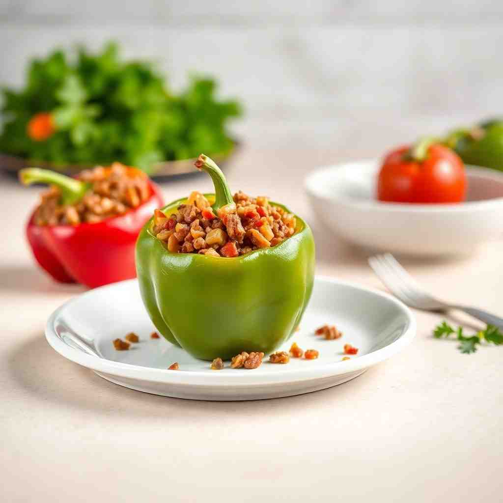 Easy Beef & Rice Stuffed Bell Peppers Oven-Baked Classic