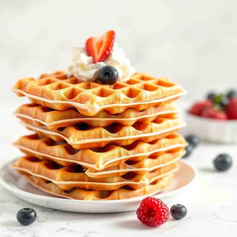 Homemade Belgian Waffles - Crispy, Fluffy Recipe